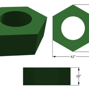 Foam Shape Hexagon 18 | Epic Studios World of Theming